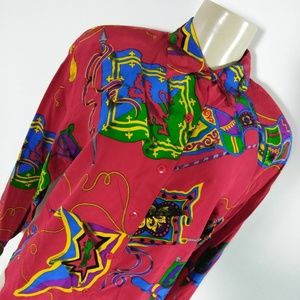 Medieval Times button down blouse